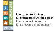 Logo: International Conference for Renewable Energies, Bonn 2004